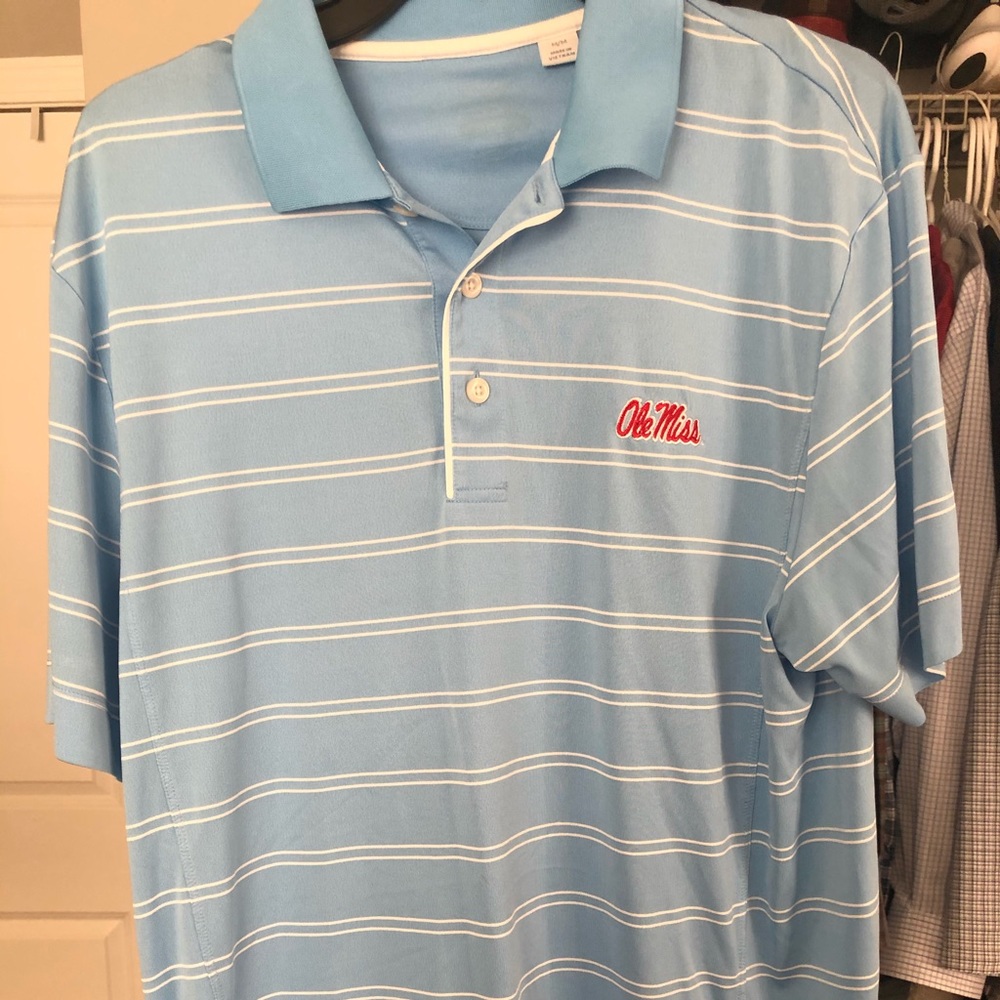 Ole miss cutter and buck game day polo